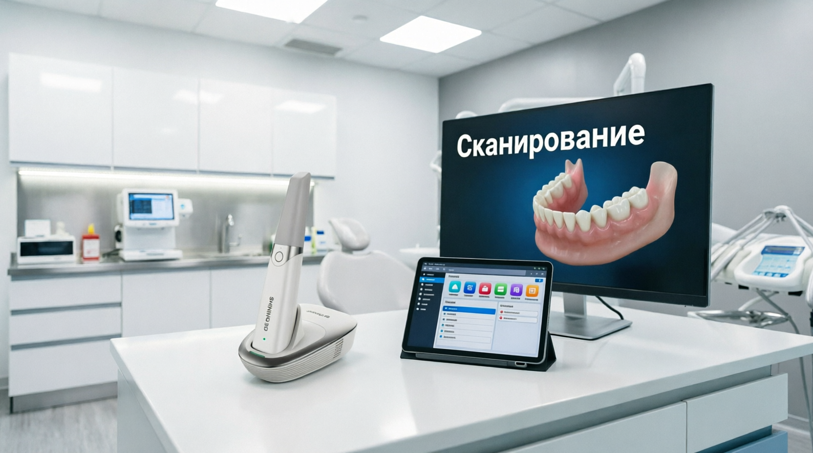 современный интраоральный сканер SHINING 3D 